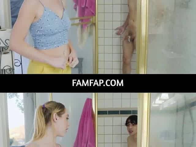 Nikole Nash is truly slutty and joins stepbrother in the shower