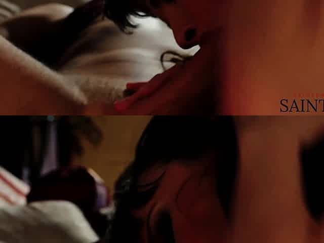 Dark Haired Street Whore Gets Her Shaved Pussy Pounded by a Long Hard Cock