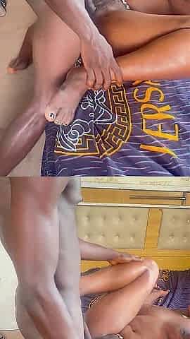 Black Afro sugarmummy was lustful and sneaked in for some hardcore fucking