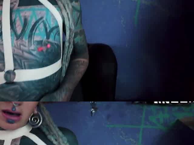 Latex Loving Tattooed Girl Squirt Filled Asshole Fun Prolapse And Gapes