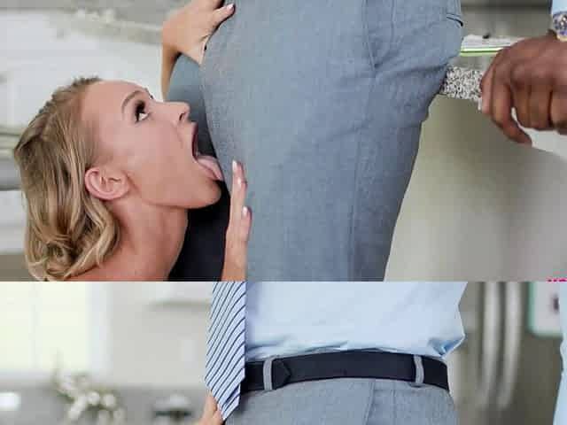 BLONDE HOTWIFE EMMA HIX IS CRAZY OVER BBC