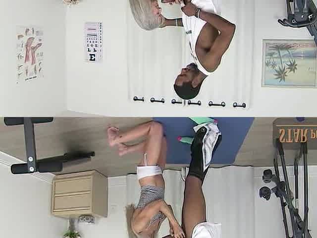 Caught in the Gym: BBC Savvy G Seduces Older mother I'd like to fuck Leilani Lei in Steamy Flirt & Screw Scene
