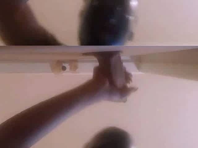 High-Heeled Milf Sucks and Fucks in a Catsuit at a Gloryhole