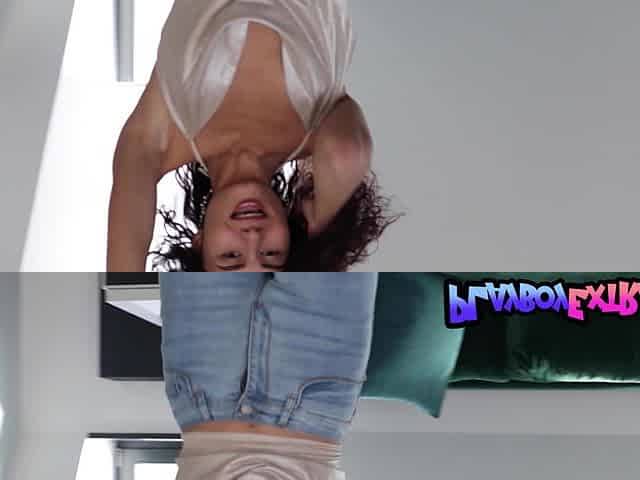 Teen dancing and loosing all her clothes