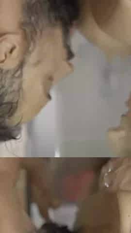 Hungry Man Gets Showered and Has to Fuck for Food.