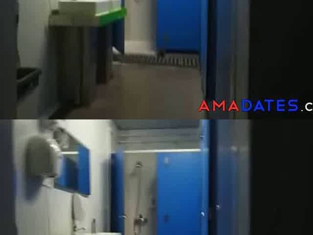Big Cock Fucking in Public Locker Room