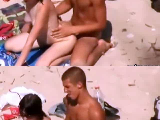 Stepsister enjoys beach sex during holiday