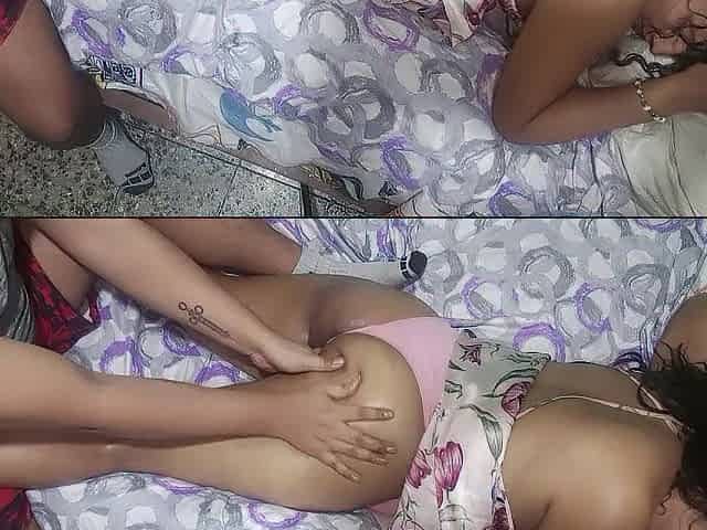 Oil massage to my neighbour's large butt arrives tired from work