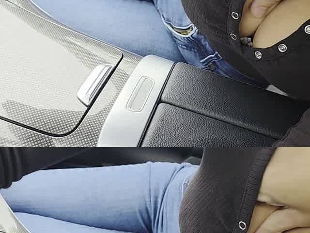 Big Boobs Wife Gives Me Amazing Blowjob in Car
