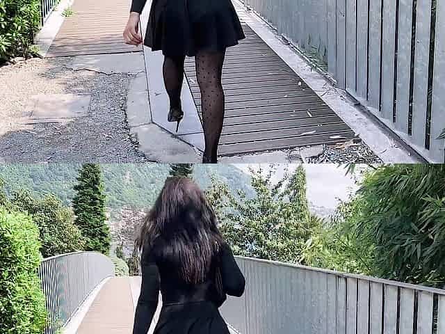 My walk by the lake where I always play the slut