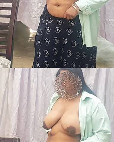 India Woman in Skirt Getting Naked