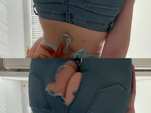 ASMR - Day when Nami ripped her jeans (One Piece cosplay)