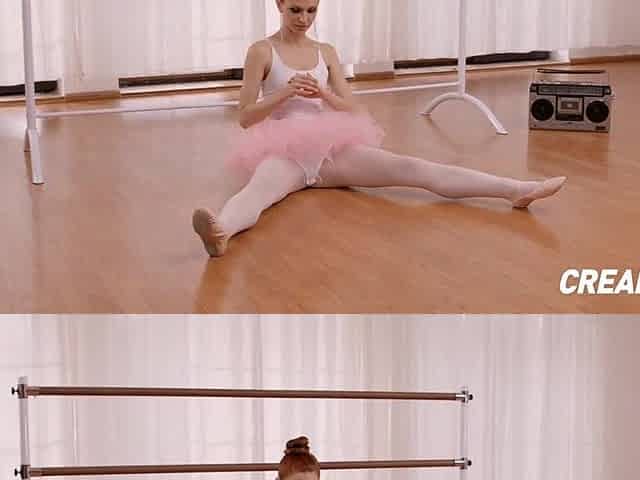 Redhead Ballerina Lina Enjoyment Banged In Rehearsal Studio