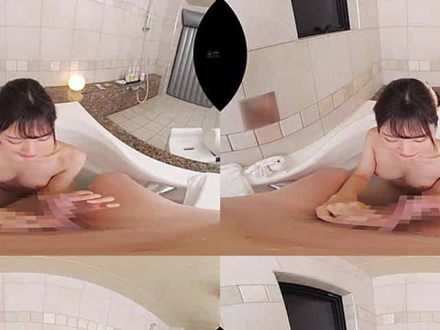 Charming asian teen temptress hot VR video
