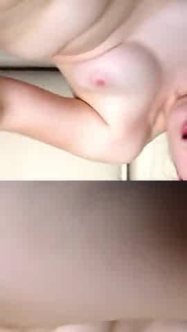 Amateur Girlfriend Uses My Cum to Masturbate with a Cucumber Until She Squirts