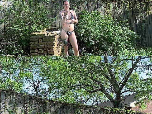 Smokin' and Stripping Outside