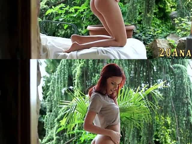 Redhead gets butt banged