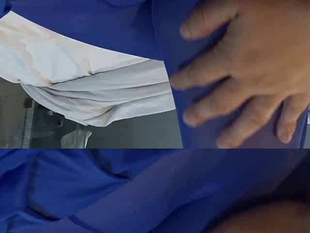 Blue Nylons & Choco Condom
