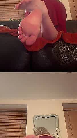 Come all over my hot undressed feet