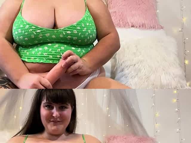 Bbw woman solo toying masturbation