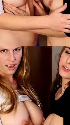 Stepdad's Double Blowjob with Xev Bellringer