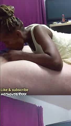 Ebony youthful honeys , gives white guy very precious oral job and large consummate titty screw for views
