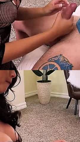 While His Friends Watch, Stepson Gets the Real Experience, Fucking His Stepmommy's Luscious Body