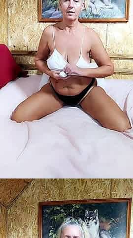 Hot Housewife Lukerya: the Magic of Feet on a Soft Bed.