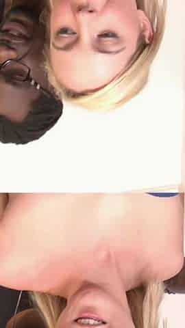 Cute blonde teen fucked by a BBC on the couch