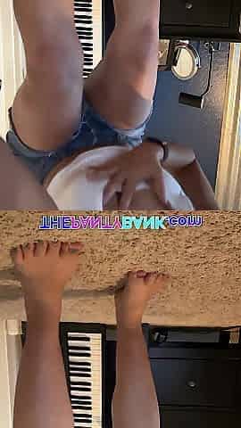 Horny Little Latina Slut Squirts After Grinding On Her Giant Dildo - The Panty Bank