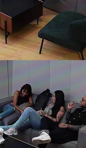 What a! I Fuck My Stepsister's Best Friend Through Ripped Jeans While We Play One