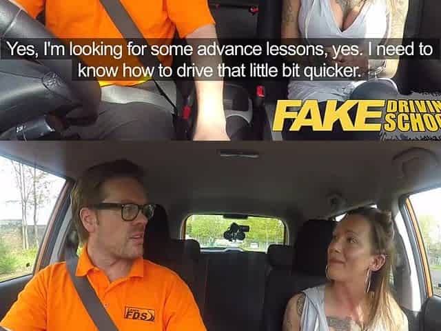 Fake Driving School Advanced lewd lesson in perspired filthy creampie