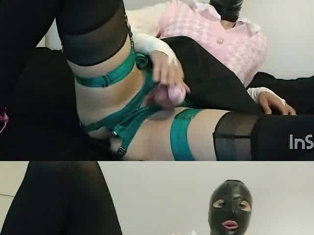 Anal play and play for a little sissy