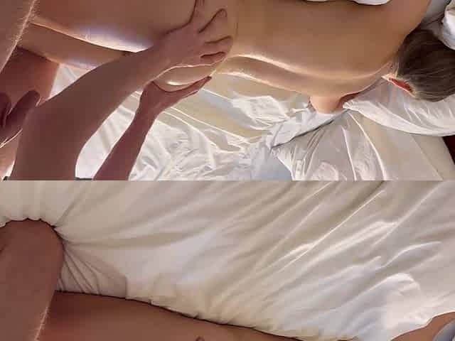 Perfect ass sexy milf getting fucked after massage