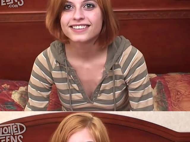 Brand New Redheaded Teenager Gets Broken In At Exploitedteens - Deep throat
