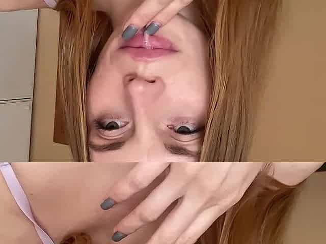 Marvelous hotty shows off her recent piercing.