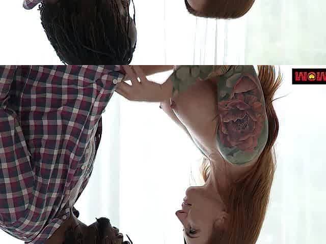 BBC Gets Trapped In Redhead MILFs Moist Vagina