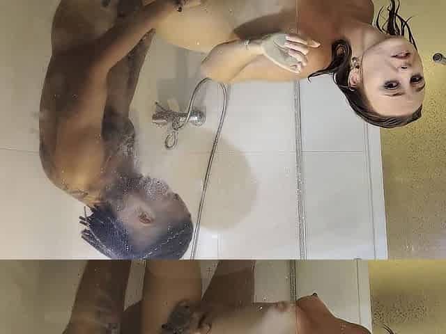 Sexy Shower with mother I'd like to fuck Polina
