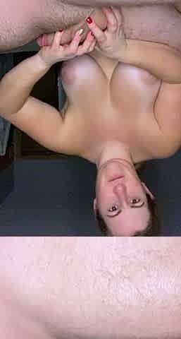 Christmas closeup handjob