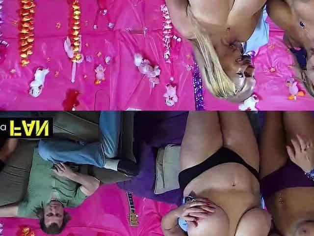 Siri Dahl And Samantha Lead A Large-Breast Titty Screwing Fuckfest!