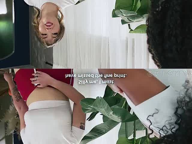 Interracial Massage Turns Into Sexy Lesbo Bang