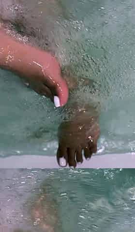 Maitresse Madelines solo foot fetish POV