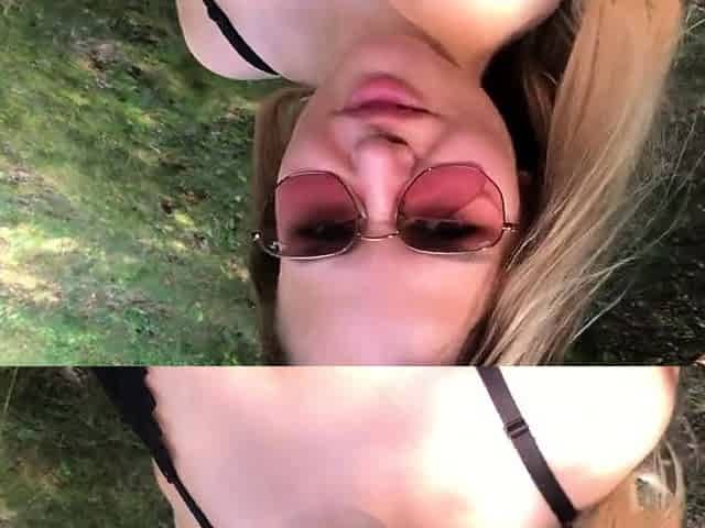 Risky Public Blowjob with a Blonde Amateur Babe