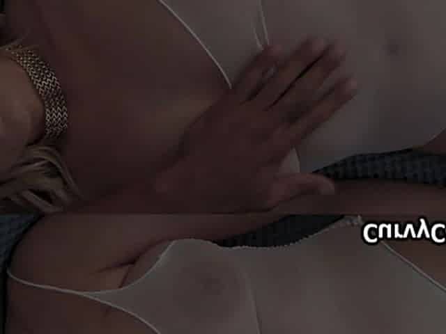 Massage and oily nail in the dark