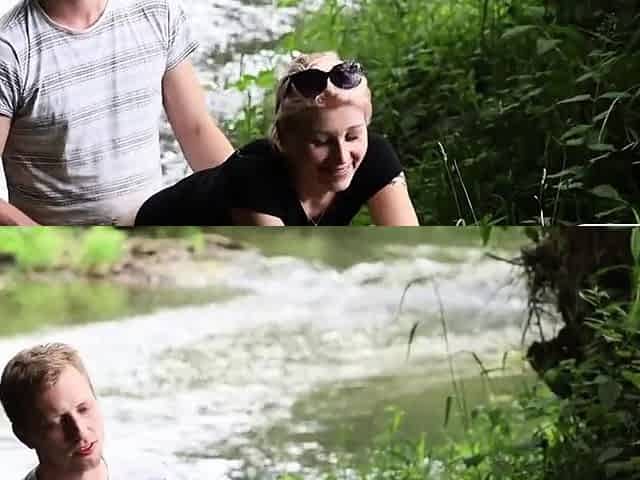 Blonde Teen Amateur Loves Cum in Nature