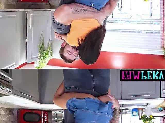 Petite titted oriental thot enjoying her stepfathers giant wang
