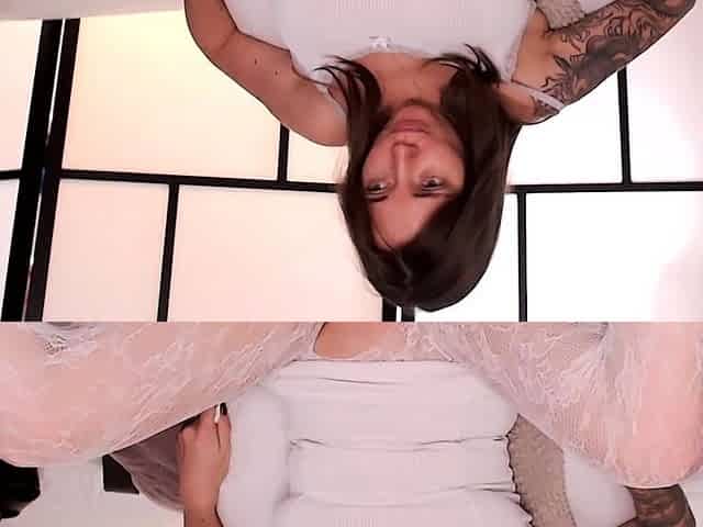 Satisfying the Stretch Girl Massive Dildo