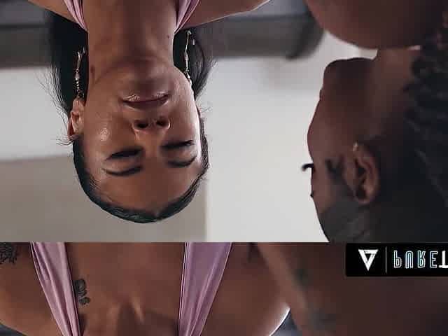 PURE TABOO Fake Friend Tricks Lesbo Lovers Destiny Mira & Ameena Green Into Performing For Him