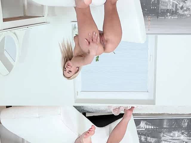Czech babe Mila gets her pussy rimmed by horny guy