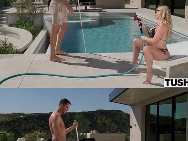 TUSHY Insatiable Breasty Blond Danielle Renae Squirts All Over Dan's Penis During Anal
